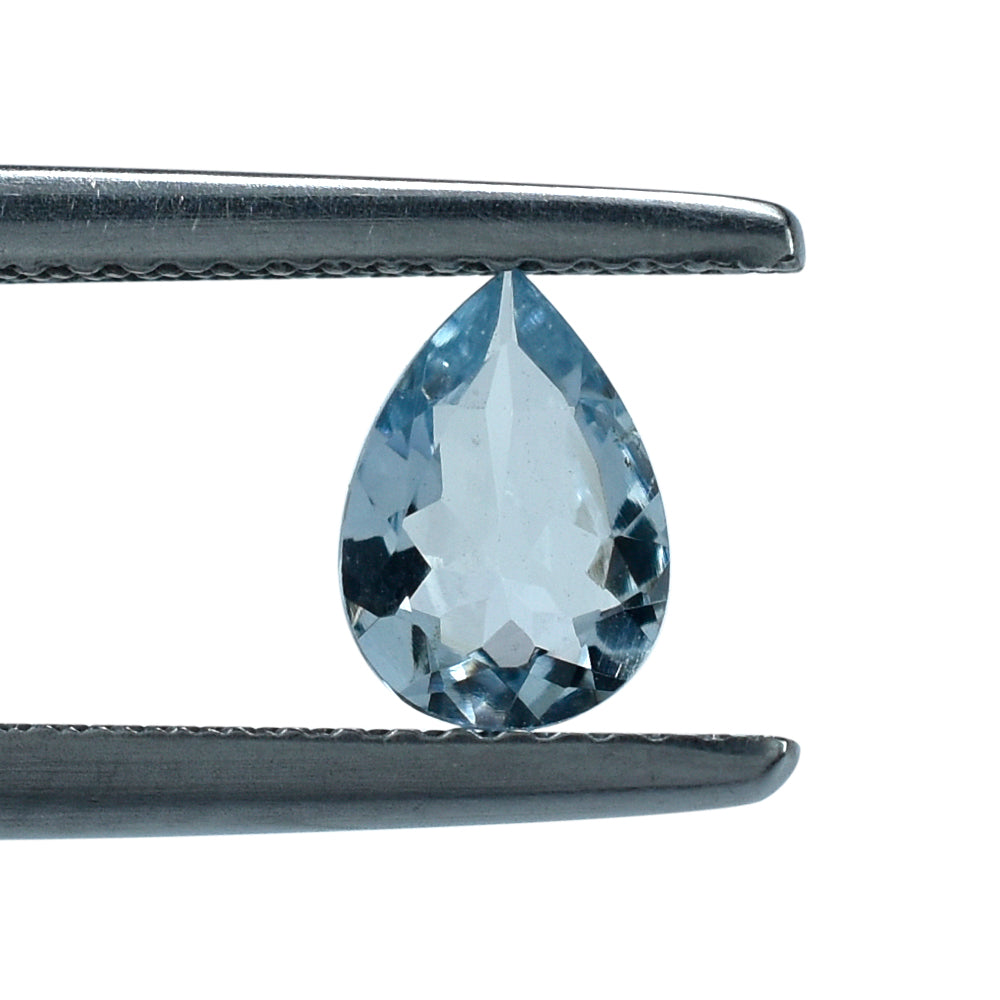 AQUAMARINE CUT PEAR (A/SI) (WINDOW) 7X5MM 0.50 Cts.