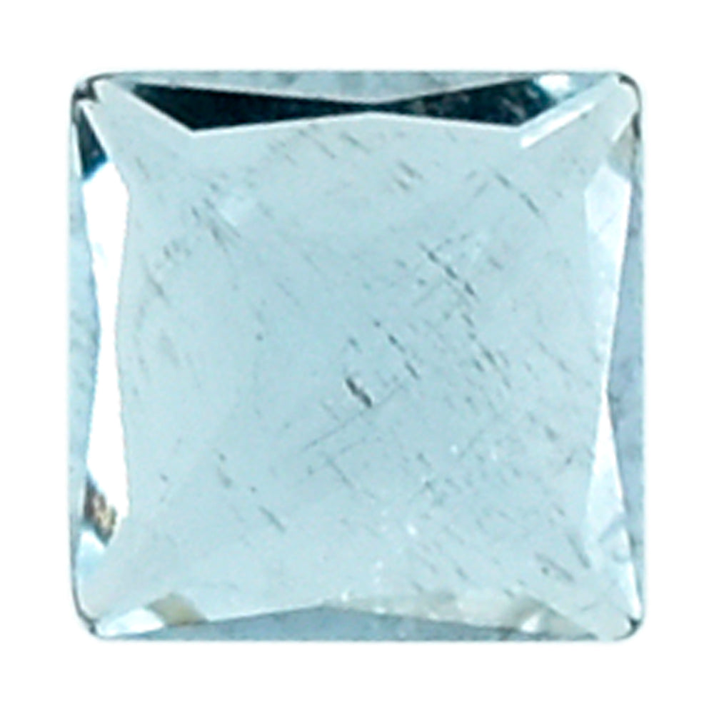 AQUAMARINE PRINCESS CUT SQUARE (A/SI) 3MM 0.13 Cts.