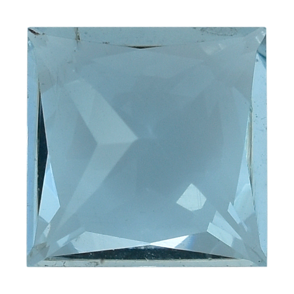 AQUAMARINE PRINCESS CUT SQUARE (A/SI) 6MM 0.85 Cts.