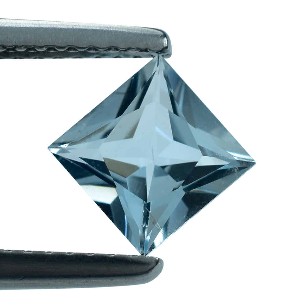 AQUAMARINE PRINCESS CUT SQUARE (A/SI) 6MM 0.85 Cts.