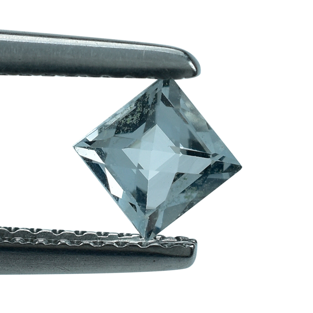 AQUAMARINE CHECKER CUT SQUARE (C/SI) 4.50MM 0.5 Cts.