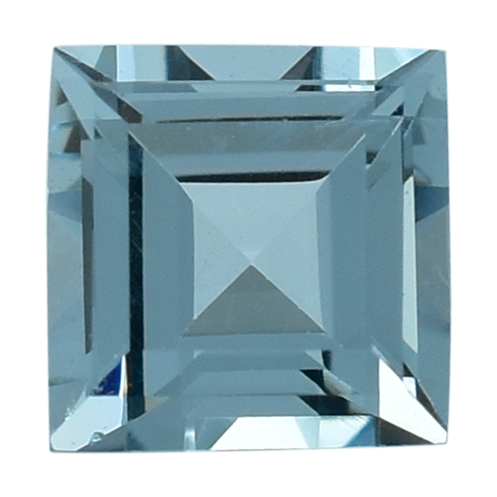 AQUAMARINE CUT SQUARE (B) 5MM 0.60 Cts.