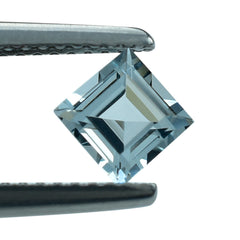 AQUAMARINE CUT SQUARE (B) 5MM 0.60 Cts.