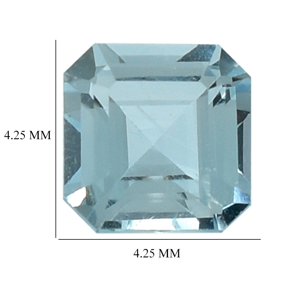 AQUAMARINE CUT SQUARE-OCTAGON (B) 4.25MM 0.35 Cts.