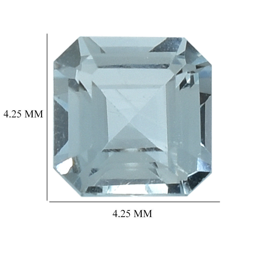 AQUAMARINE CUT SQUARE-OCTAGON (B) 4.25MM 0.35 Cts.