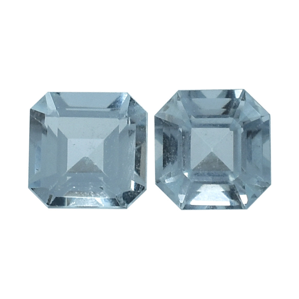 AQUAMARINE CUT SQUARE-OCTAGON (A/SI) 4.50MM 0.40 Cts.