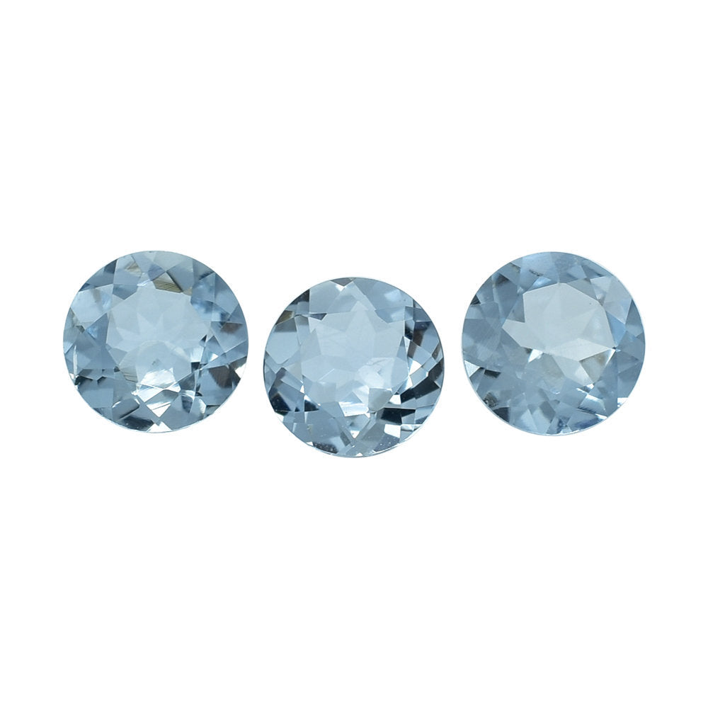 AQUAMARINE CUT ROUND (A+/SI) (WINDOW) 5MM 0.38 Cts.