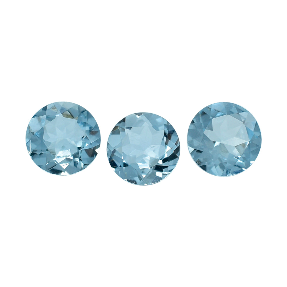 AQUAMARINE CUT ROUND (A+/SI) (WINDOW) 5MM 0.38 Cts.