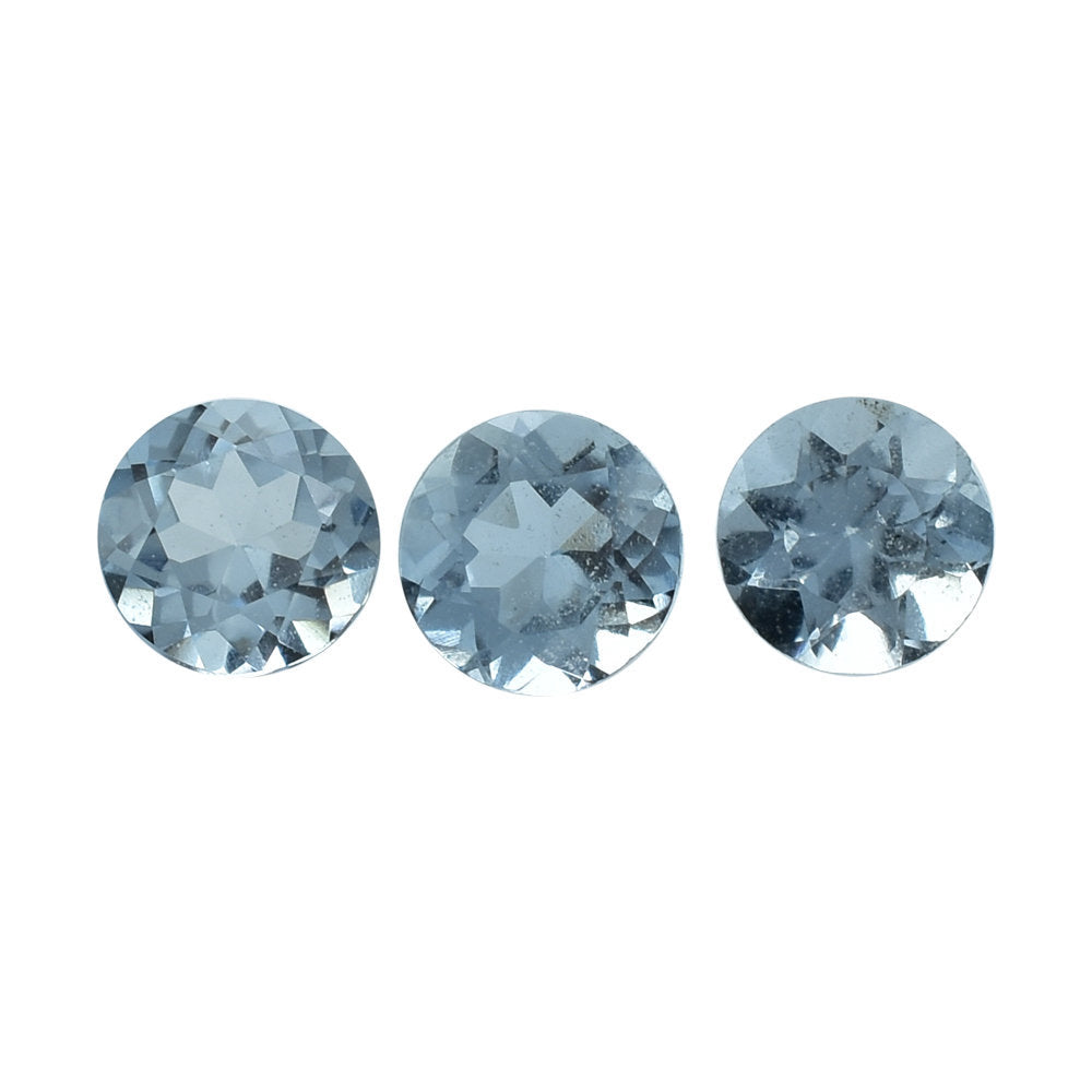 AQUAMARINE CUT ROUND (A+/SI) 3.50MM 0.16 Cts.