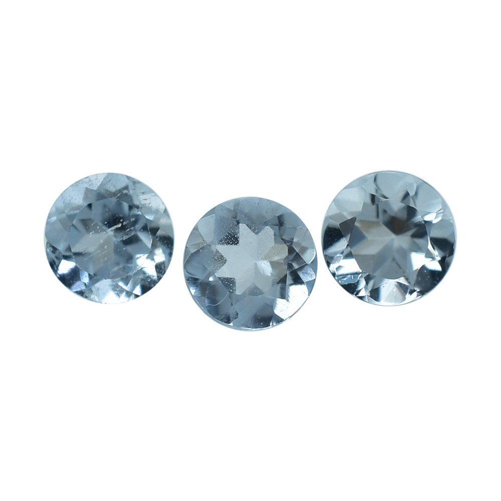 AQUAMARINE CUT ROUND (A+/SI) 3MM 0.10 Cts.