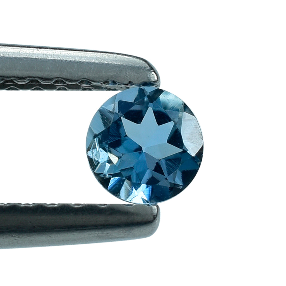 AQUAMARINE CUT ROUND (A++++) 4MM 0.19 Cts.