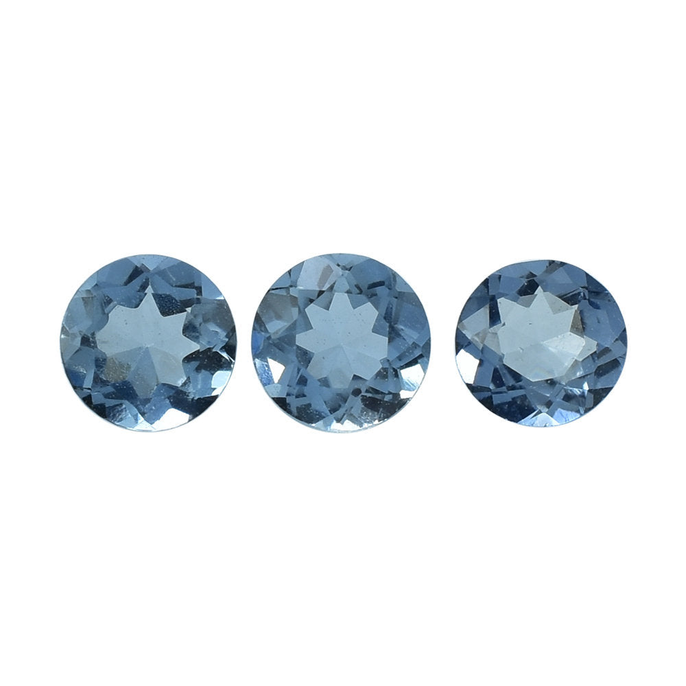 AQUAMARINE CUT ROUND (A++++) 3.50MM 0.15 Cts.