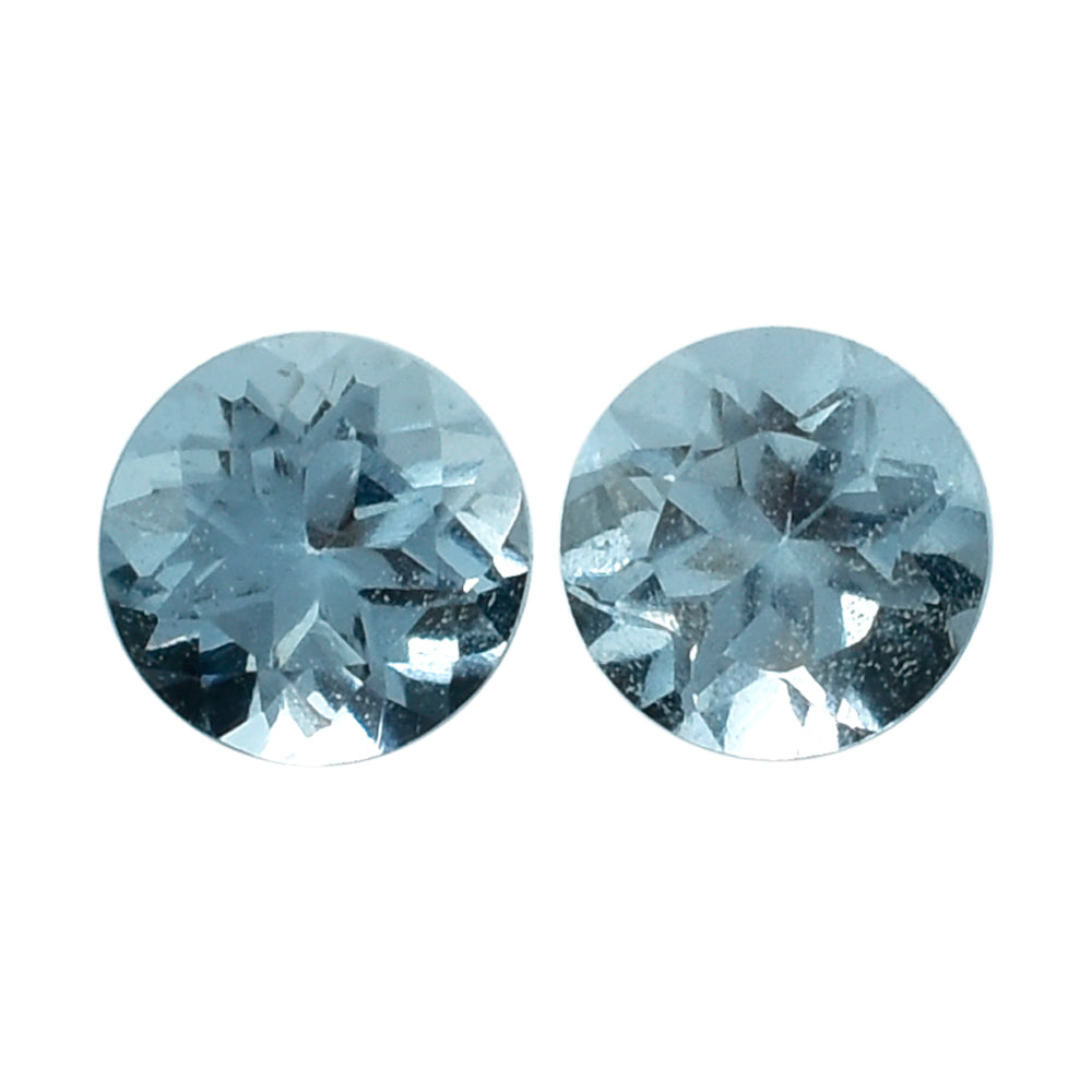 AQUAMARINE CUT ROUND (A/SI) 3.50MM 0.175 Cts.
