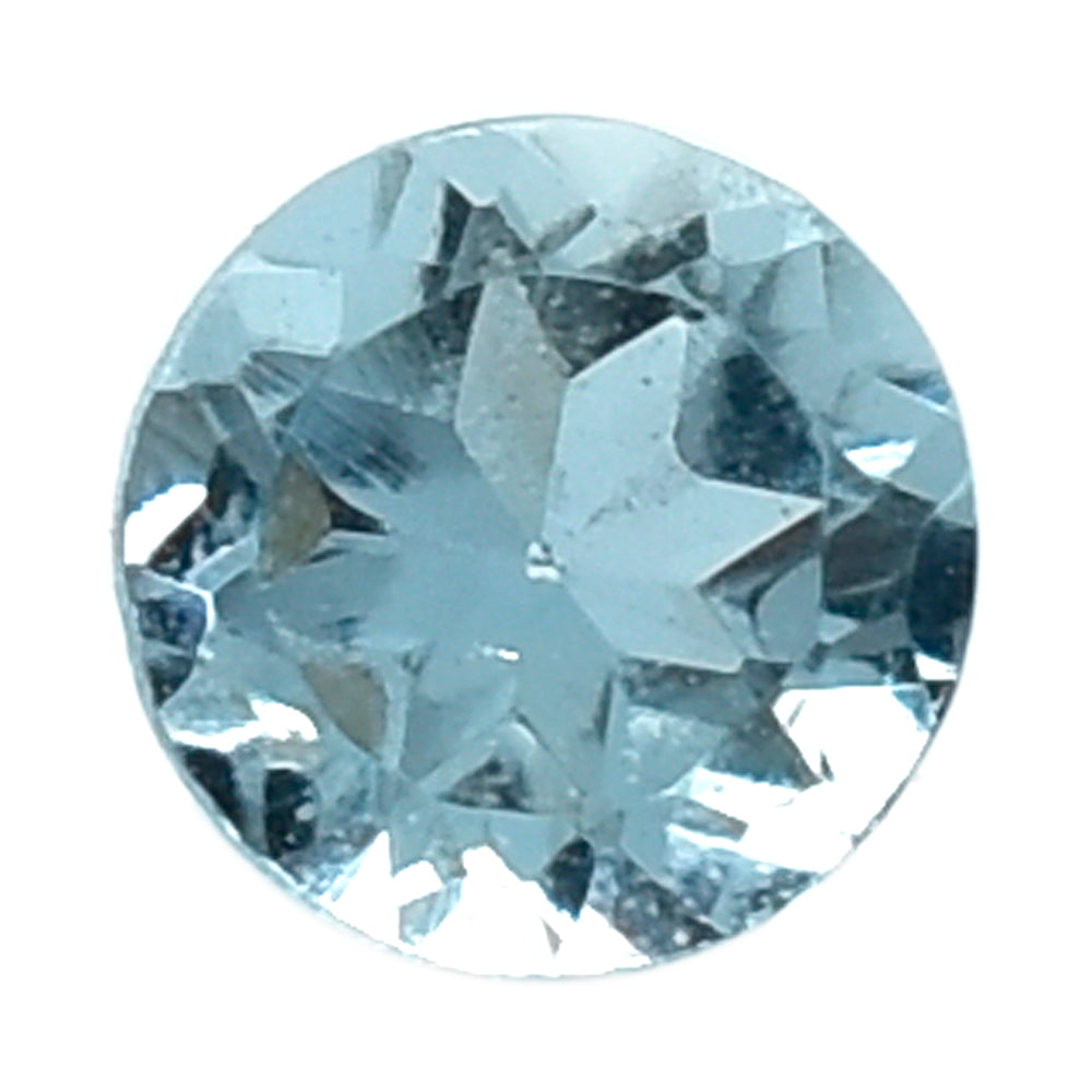 AQUAMARINE CUT ROUND (A) 2.40MM 0.06 Cts.