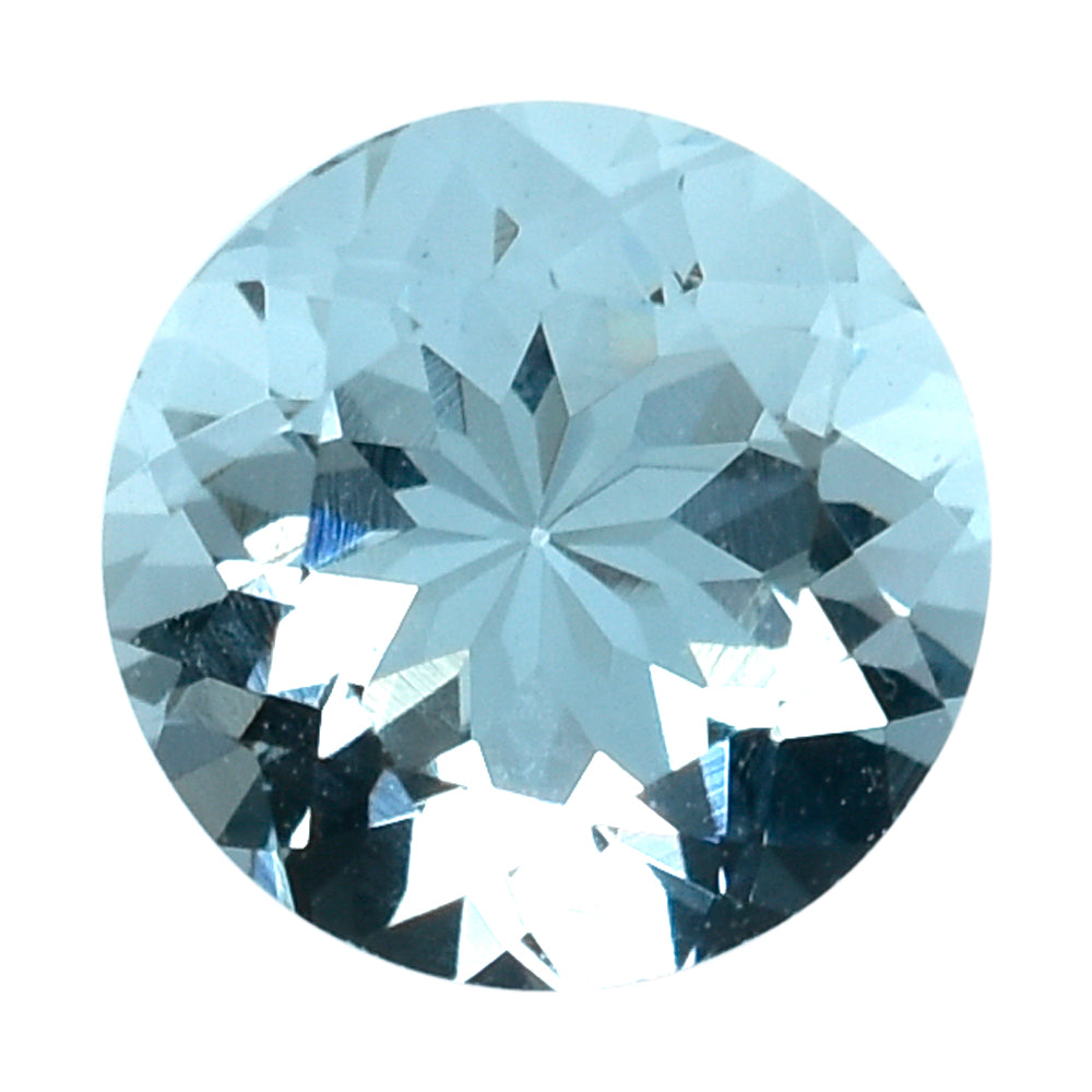AQUAMARINE CUT ROUND (A) 6MM 0.75 Cts.
