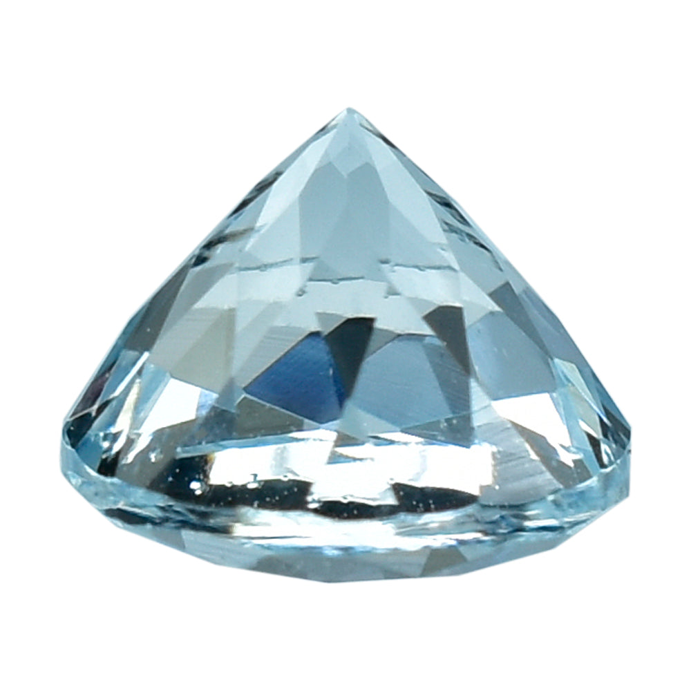 AQUAMARINE CUT ROUND (A) 6MM 0.75 Cts.