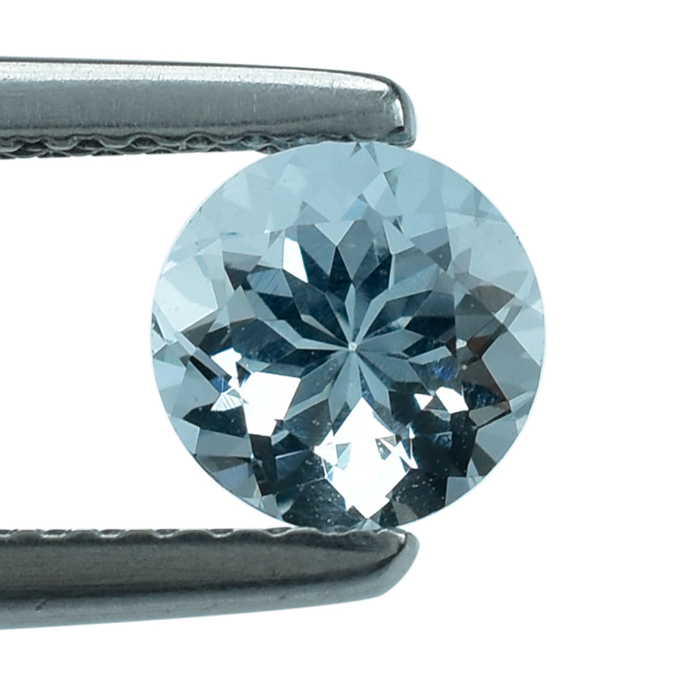 AQUAMARINE CUT ROUND (A) 6MM 0.75 Cts.
