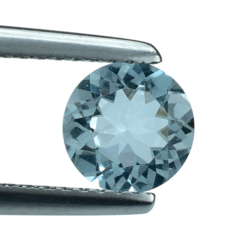 AQUAMARINE CUT ROUND (A) 6.50MM 0.78 Cts.