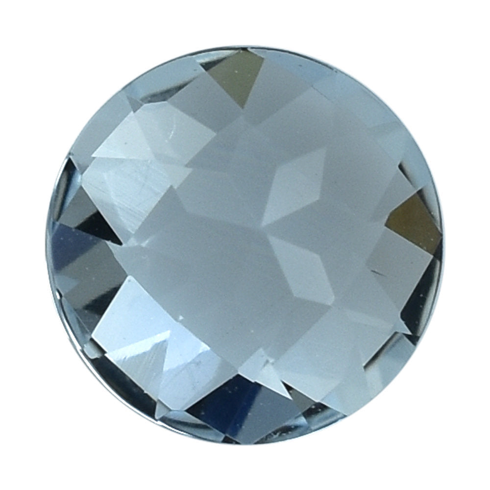 AQUAMARINE CHECKER CUT ROUND (A) 6MM 0.75 Cts.