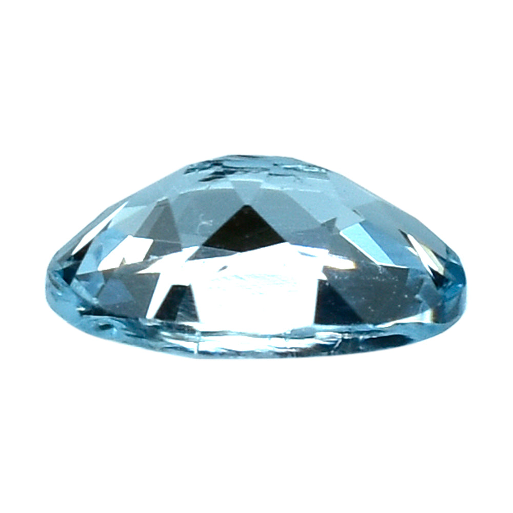 AQUAMARINE CUT OVAL (A+/SI) (WINDOW) 8X6MM 1.03 Cts.