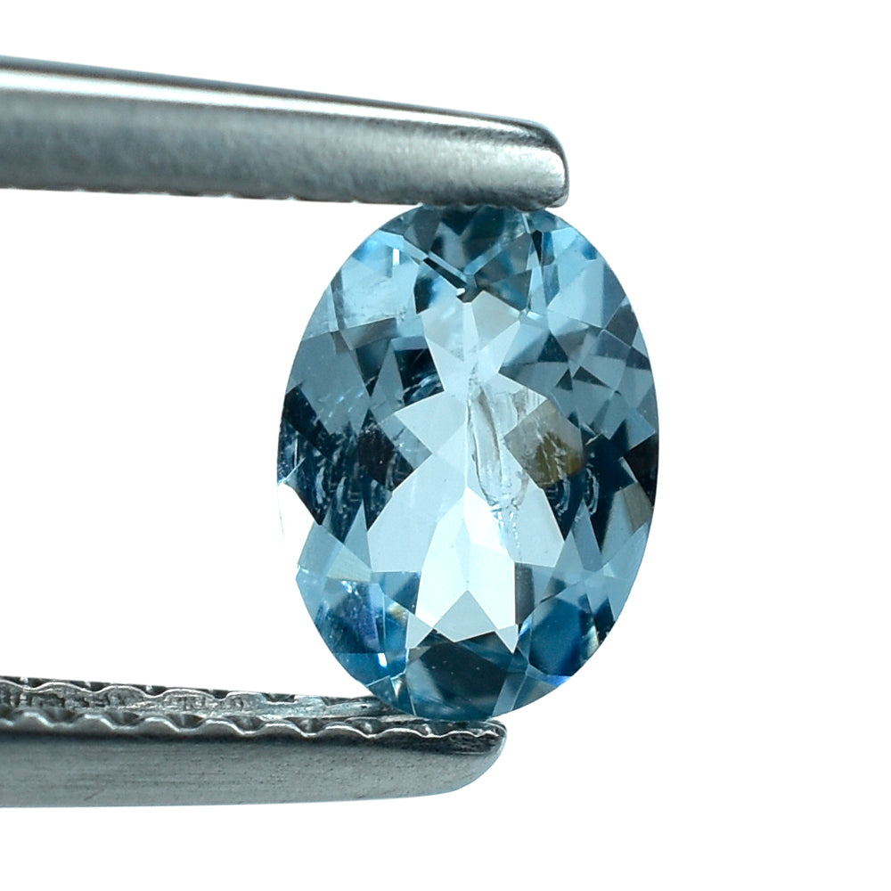 AQUAMARINE CUT OVAL (A+/SI) 7X5MM 0.58 Cts.