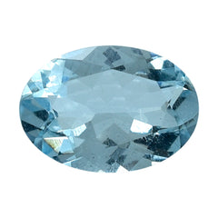 AQUAMARINE CUT OVAL (A+/SI) (WINDOW) 7X5MM 0.60 Cts.