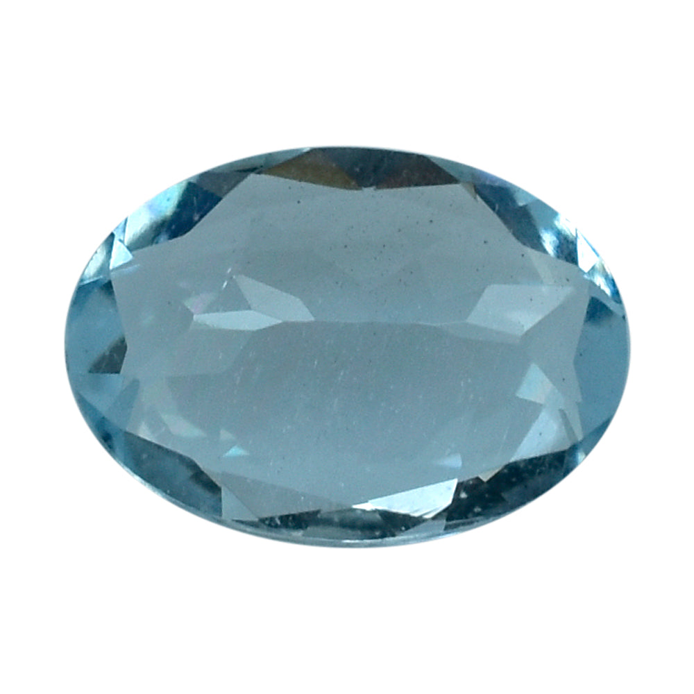 AQUAMARINE CUT OVAL (A+/SI) (WINDOW) 7X5MM 0.60 Cts.