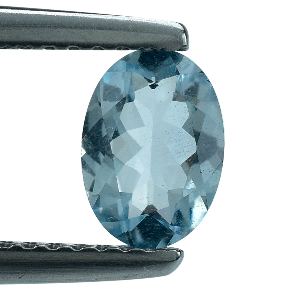 AQUAMARINE CUT OVAL (A+/SI) (WINDOW) 7X5MM 0.60 Cts.