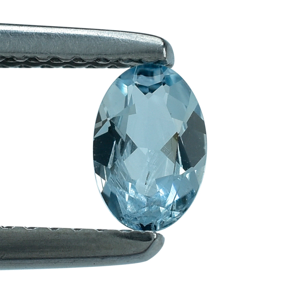 AQUAMARINE CUT OVAL (A+/SI) (WINDOW) 6X4MM 0.36 Cts.