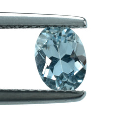 AQUAMARINE CUT OVAL (A) 7X5MM 0.75 Cts.
