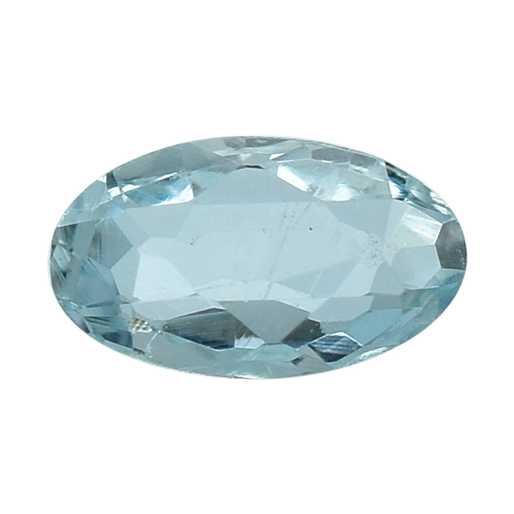 AQUAMARINE STEP CUT OVAL (A) 5X3MM 0.20 Cts.