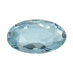 AQUAMARINE STEP CUT OVAL (A) 5X3MM 0.20 Cts.