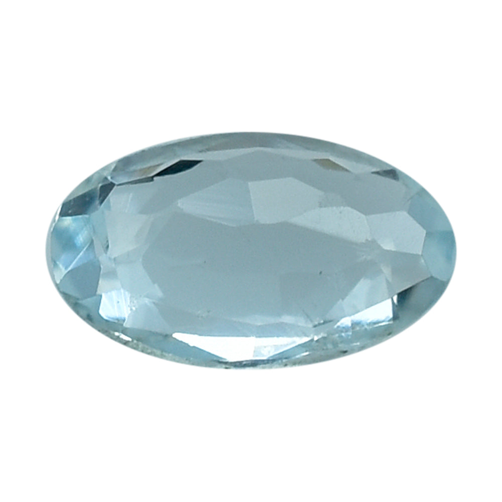 AQUAMARINE STEP CUT OVAL (A) 5X3MM 0.20 Cts.
