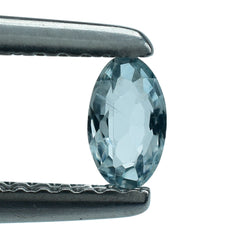 AQUAMARINE STEP CUT OVAL (A) 5X3MM 0.20 Cts.