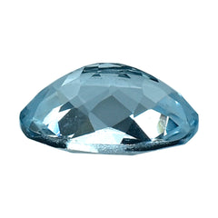 AQUAMARINE CHECKER CUT OVAL (A+/SI) 7X5MM 0.67 Cts.