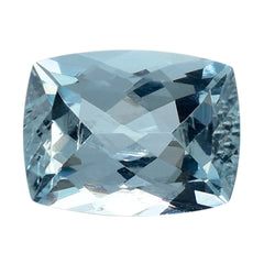 AQUAMARINE CUT CUSHION (A+/SI) 8X6MM 1.35 Cts.