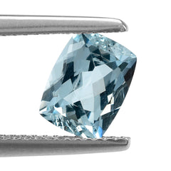 AQUAMARINE CUT CUSHION (A+/SI) 8X6MM 1.35 Cts.