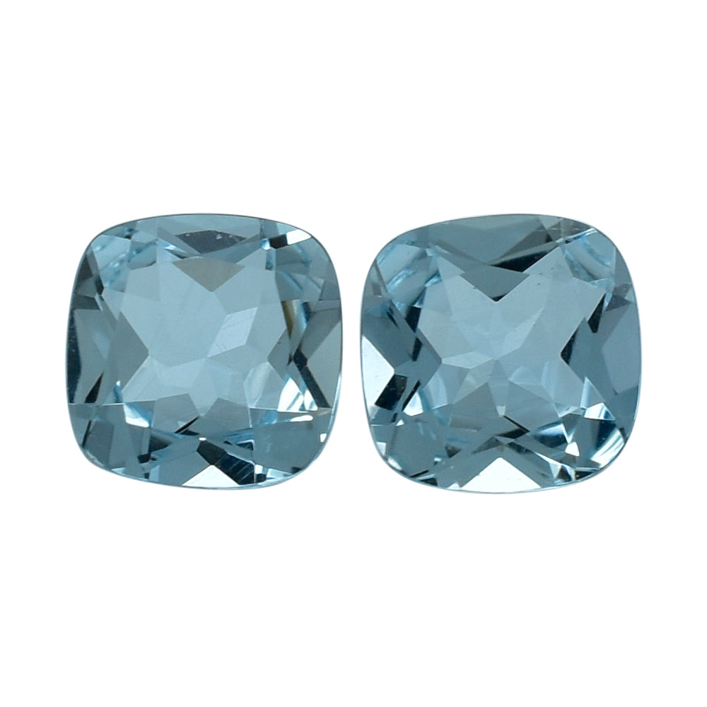 AQUAMARINE CUT CUSHION (A+/WINDOW) 5MM 0.45 Cts.