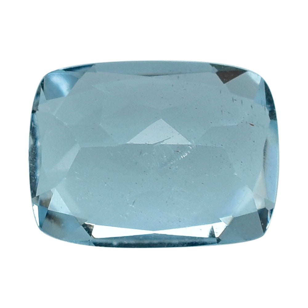 AQUAMARINE CUT CUSHION (A+) 8X6MM 1.30 Cts.