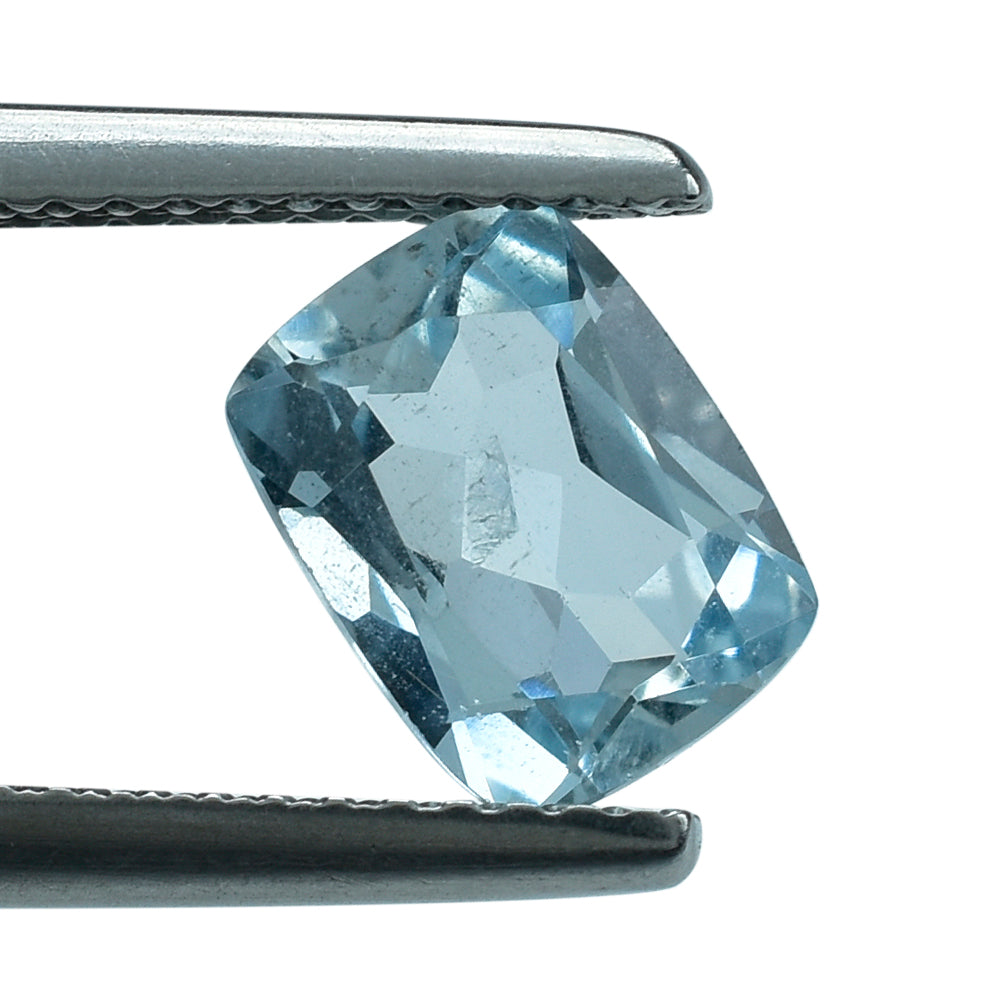 AQUAMARINE CUT CUSHION (A+) 8X6MM 1.30 Cts.