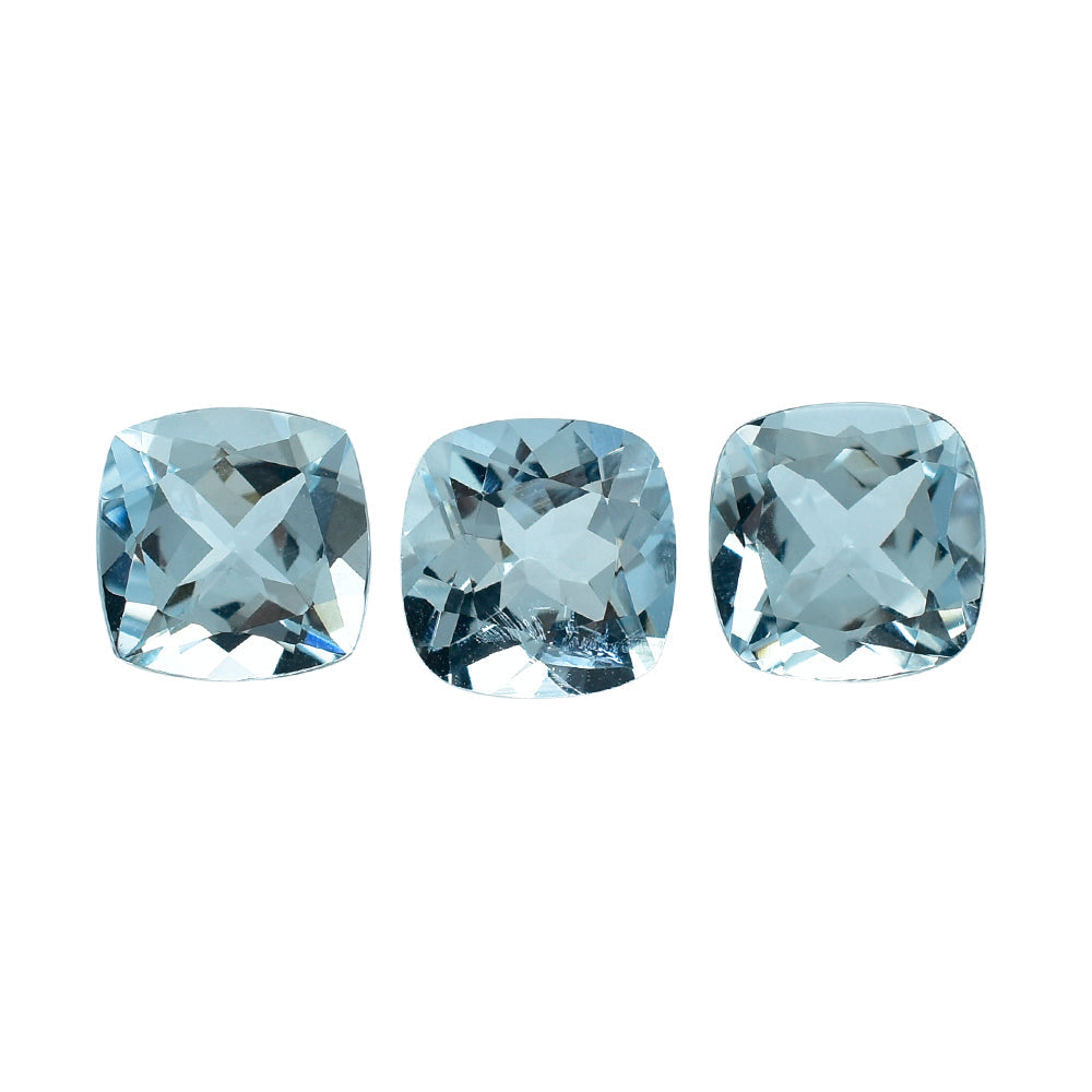 AQUAMARINE CUT CUSHION (A) 7MM 1.28 Cts.