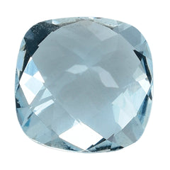 AQUAMARINE CHECKER CUT CUSHION (A) 8MM 1.80 Cts.