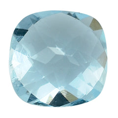 AQUAMARINE CHECKER CUT CUSHION (A+/SI) 7MM 1.13 Cts.