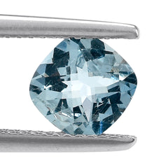 AQUAMARINE CHECKER CUT CUSHION (A+/SI) 7MM 1.13 Cts.