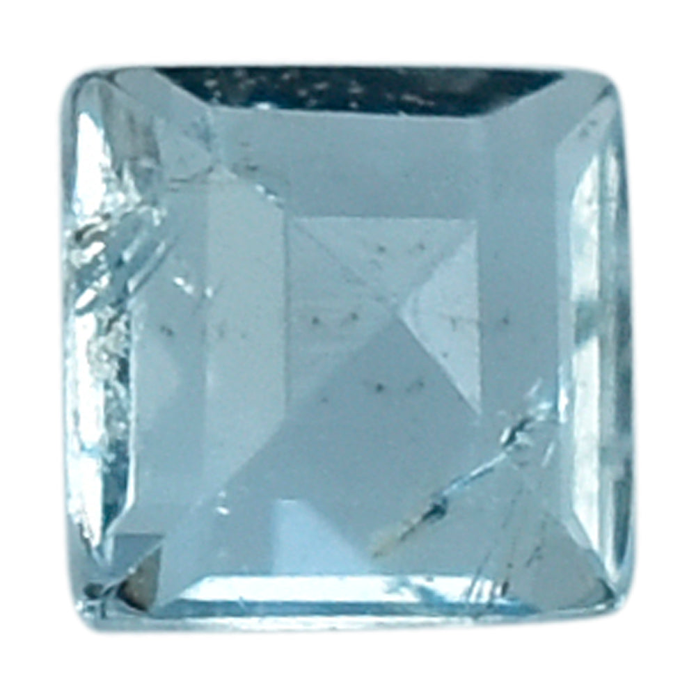AQUAMARINE CUT SQUARE (A+/SI) 2MM 0.04 Cts.