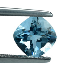 AQUAMARINE CUT CUSHION (A+++) 8MM 1.83 Cts.