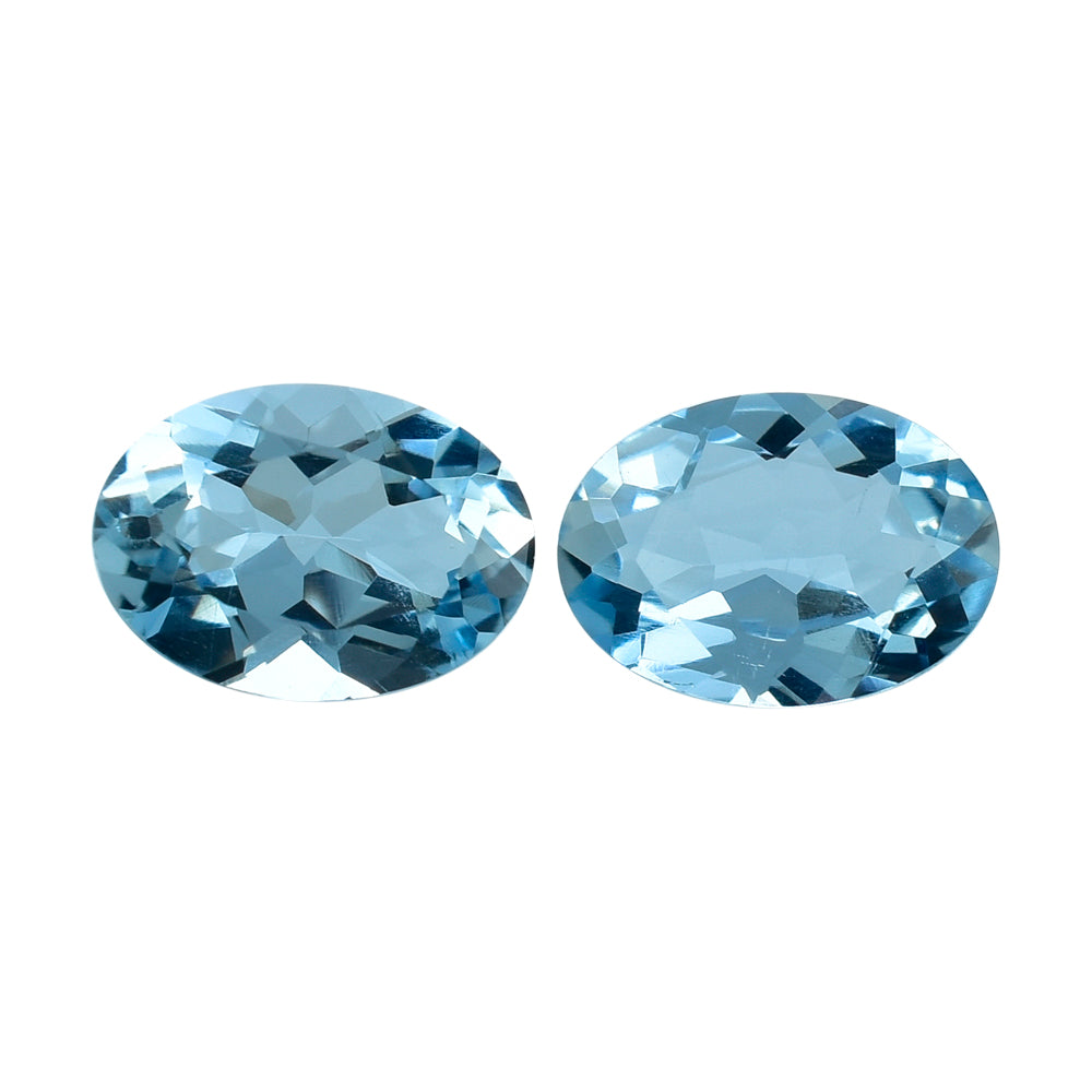 AQUAMARINE CUT OVAL (A+++) 7X5MM 0.59 Cts.