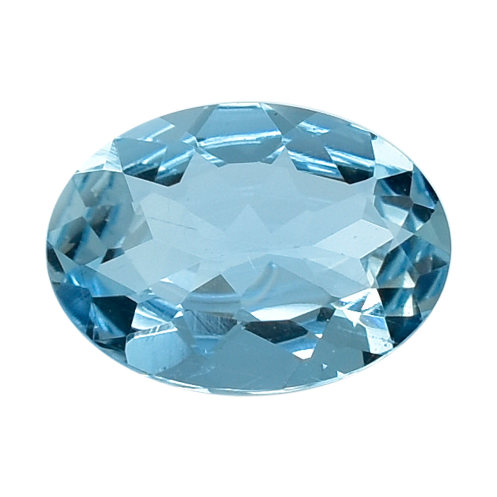 AQUAMARINE CUT OVAL (A++/WINDOW) 7X5MM 0.59 Cts.