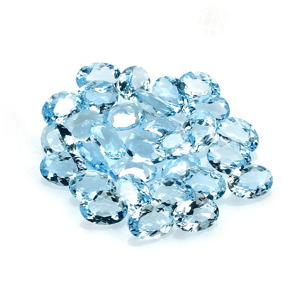 AQUAMARINE CUT OVAL (A++/WINDOW) 7X5MM 0.59 Cts.