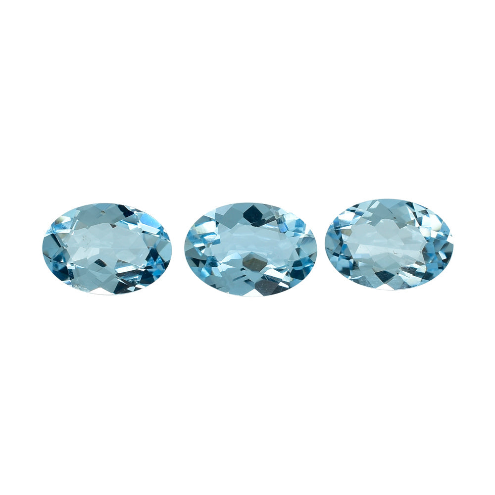 AQUAMARINE CUT OVAL (A++) 7X5MM 0.59 Cts.